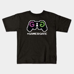 #GamerGate 8 Bit Controller Logo Kids T-Shirt